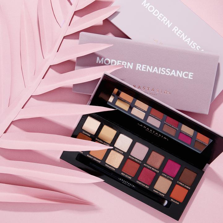Image du produit Anastasia Beverly Hills Renaissance moderne (Ombre de Chypre, Tempera, Ocre doré, Vermeer, Buon Fresco, Bronze antique, Lettre d'amour, Realgar, Taupe chaud, Rouge vénitien, Ocre rouge, Primevère, Orange Brûlé, Sienne crue)