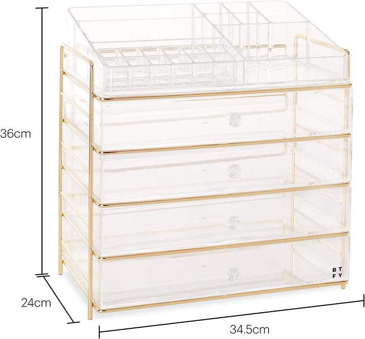 Actual product image Beautify Cosmetic Organizer 5 Tier