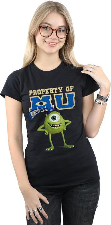 Actual product image Disney Womens/Ladies Monsters University Property Of MU Mike Cotton T-Shirt (S)