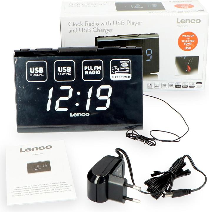 Produktbild Lenco Radiowecker CR-525BK