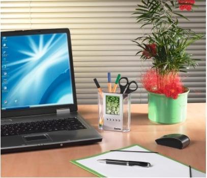Image du produit Hama Thermomètre LCD et porte-stylo