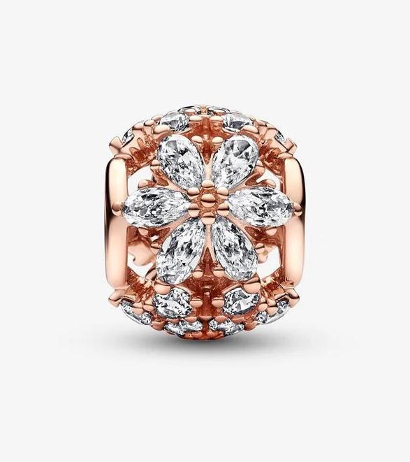 Image du produit Pandora Charm Sparkling Herbarium Cluster (Métal, plaqué or rose)