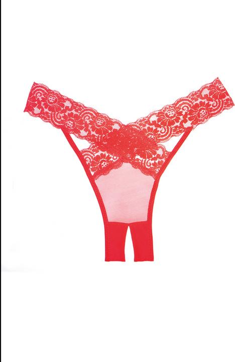 Produktbild Allure Desire Panty ( Crotchless ) - Red (One Size)