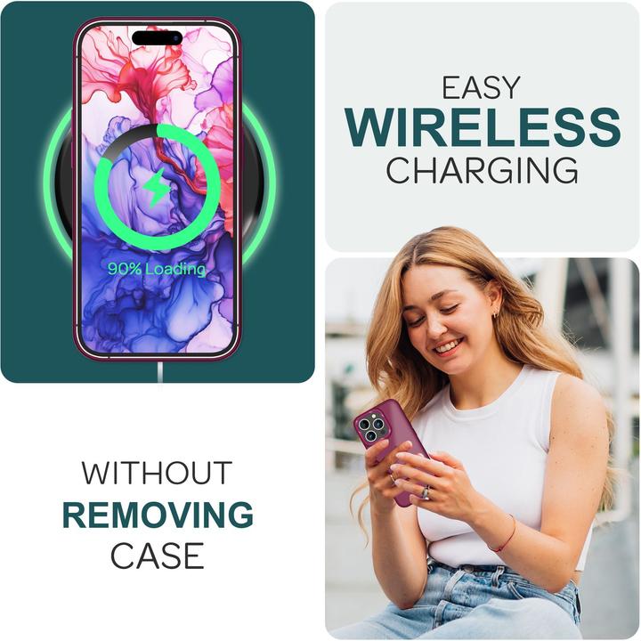 Immagine prodotto Nalia Manica ibrida opaca trasparente smerigliata (Apple iPhone 15 Pro)