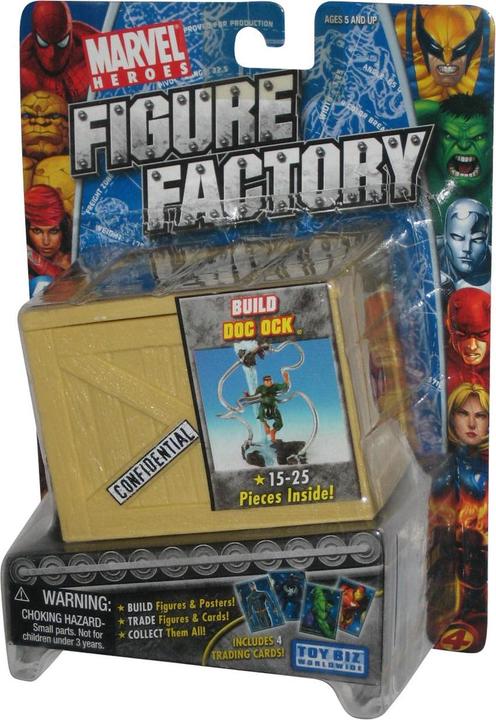 Produktbild ToyBiz Marvel Figure Factory Build Doc Ock Figure with Crate