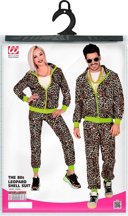 Actual product image Widmann 80er Jahre - Leopard Trainingsanzug (S)