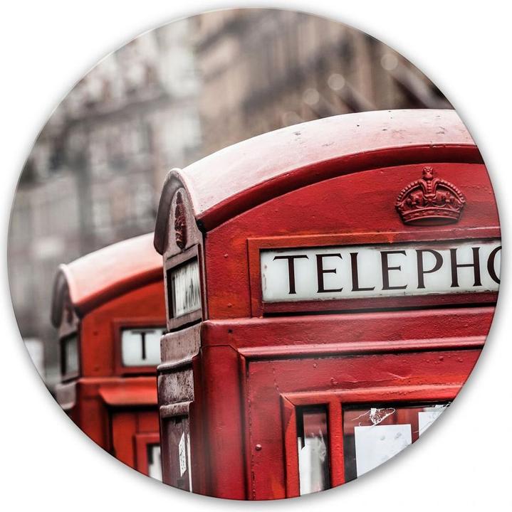 Produktbild Trenddeko Britische Telefonzelle - rund (Ø 30 cm)