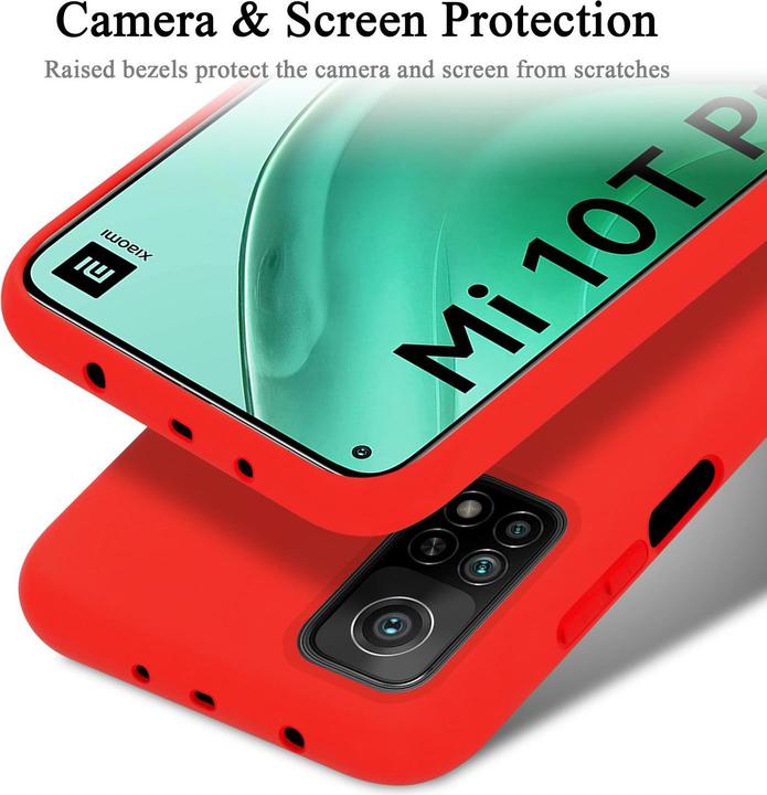 Actual product image Cadorabo TPU Liquid Silicone Case Cover (Mi 10T, Mi 10T Pro)