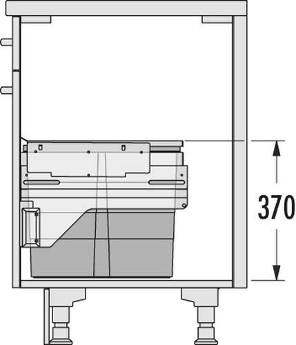 Produktbild Hailo Einbau Abfallsammler 361086 (4 l)
