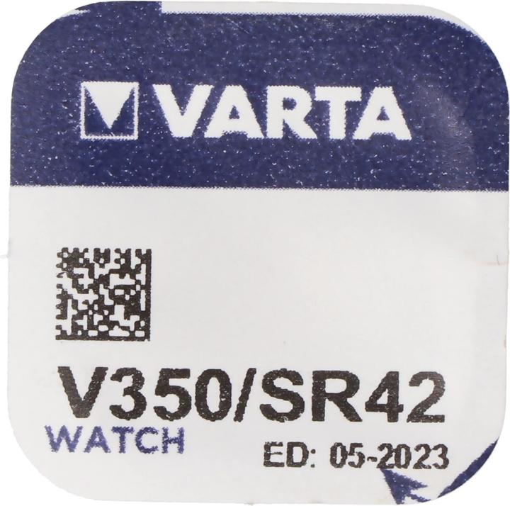 Actual product image Varta 350, V350, SR42, RW418 Knopfzelle für Uhren etc. (1 pcs., SR42, 105 mAh)