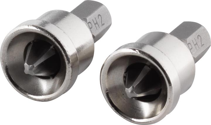 Produktbild wolfcraft wolfcraft 2 Bits mit Tiefenanschlag Solid PH 2 (Kreuz Phillips PH M2)