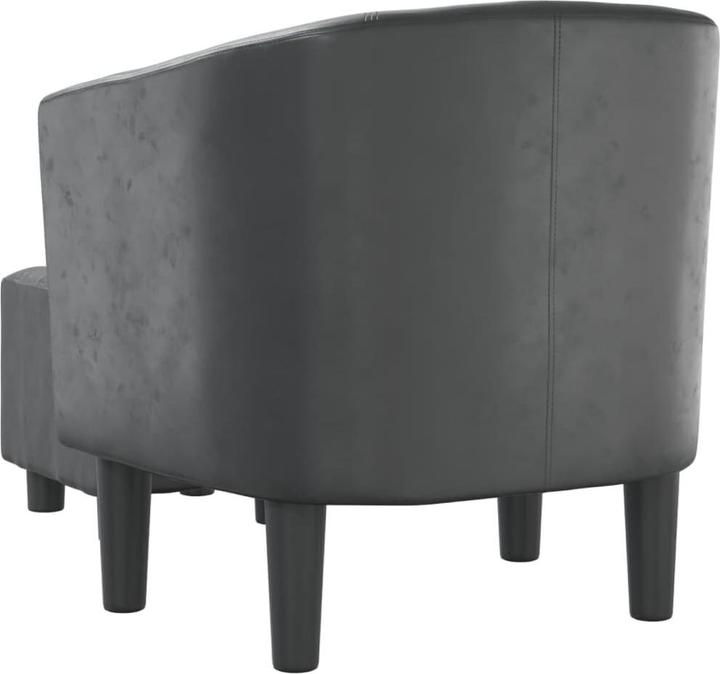 Image du produit VidaXL Clubsessel mit Fusshocker Grau Kunstleder,Farbe