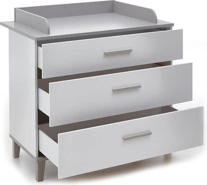 Actual product image Transland children's room Nils cot & chest of drawers incl. changing unit (Baby cot, Changing unit)
