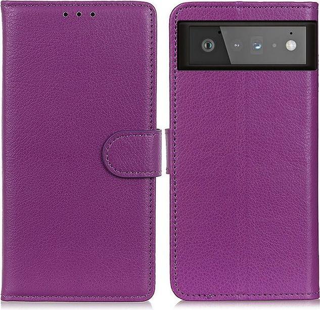 Actual product image MU Classic Litchi Leather Bookcover Series (Google Pixel 6)