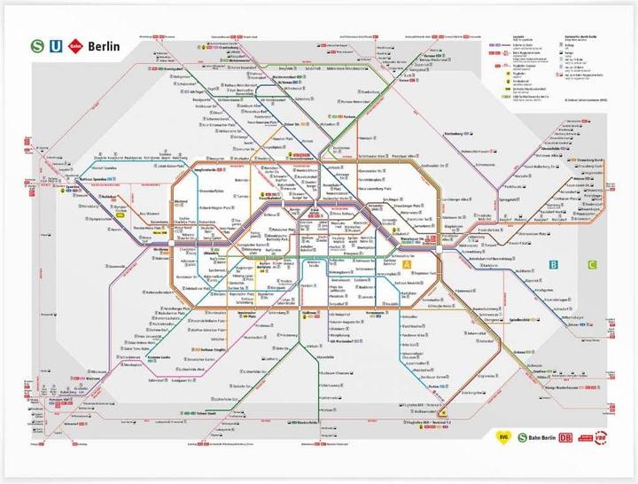 Produktbild BVG Berlin - Netzplan Berlin (150 x 120 cm)