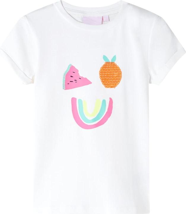 Produktbild VidaXL Kinder-T-Shirt Ecru 104,Material: 95 % Baumwolle. 5 (104)