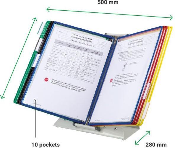 Produktbild Tarifold Sichttafelsystem komplett mit 20 Drehtaschen