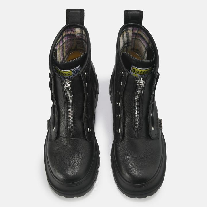 Actual product image Buffalo Vegan Aspha Zip Platform Ankle Boot (37)