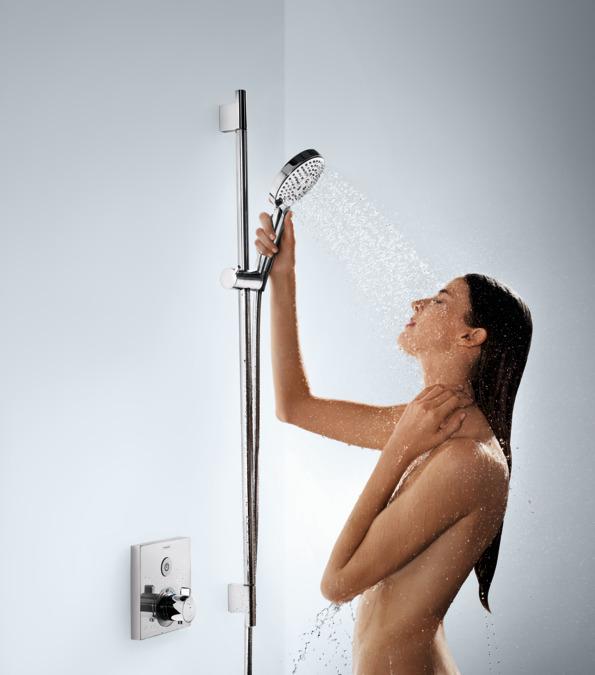Produktbild hansgrohe Raindance Select S Duschset 120 3 Strahlarten mit Duschstange 90 cm und Seifenschale (3 Strahlarten, 15 l/min)