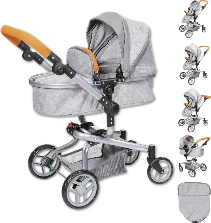 Knorrtoys Puppenwagen Boonk - stone brown