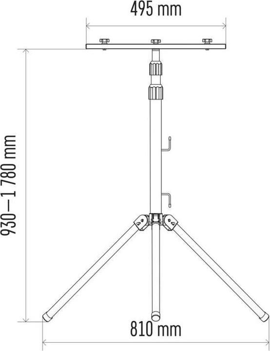 Nutritional values and ingredients Emos Tripod for Two Floodlights (Metal)