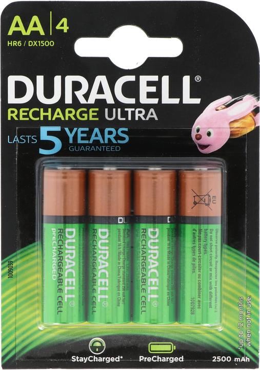 Duracell Recharge Ultra (4 Stk., AA, 2500 mAh)