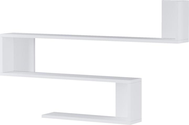 Produktbild En.Casa Wandregal Kitee 120 x 14,5 x 71,5 cm Weiss