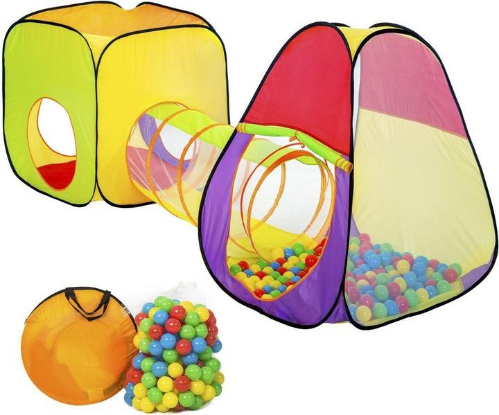 Immagine prodotto tectake Tenda da gioco a piramide con tunnel, 200 palline e borsa
