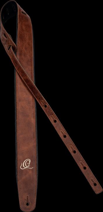 Immagine prodotto Ortega Tracolla per chitarra in pelle - Caramello vintage (Cinghia per strumenti)