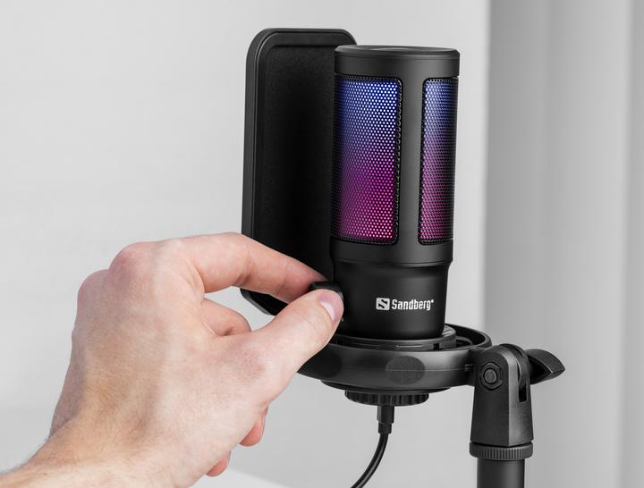 Actual product image Sandberg Streamer USB Microphone RGB