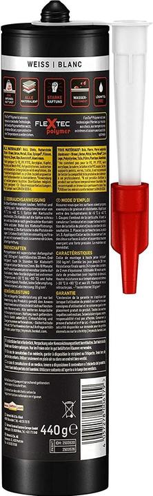 Produktbild Pattex Montagekleber High Tack Weiss (440 g)