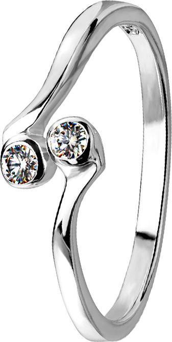 Immagine prodotto Star Piercing Anello argento due cristalli argento (50, 925 Argento)