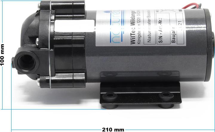 Produktbild Naturewater Druckerhöhungspumpe 300 GPD (1135 l) Booster Pumpe 68W Umkehrosmose (Boosterpumpe)