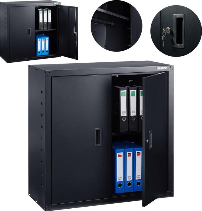 Arebos Armadio per archiviazione (90 x 40 x 90 cm)