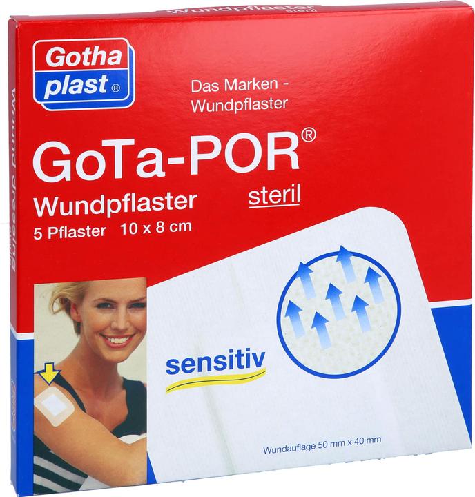Produktbild Gothaplast GoTa-POR Wundpflaster steril 100mmx80mm, 5 St PFL (5 x)