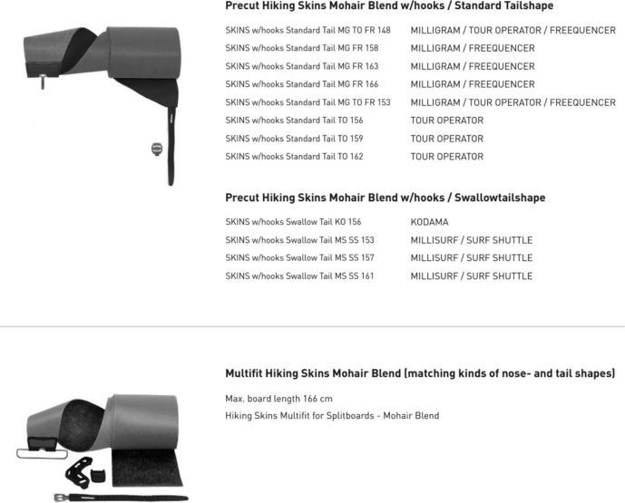 Image du produit Amplid Precut Hiking Skins w.Hooks