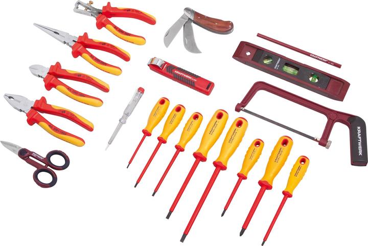 Produktbild Kraftwerk Elektriker-Werkzeugsatz (20 Teile)