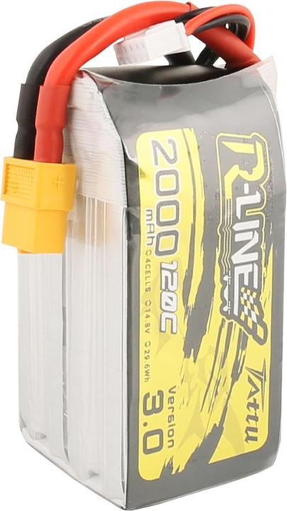 Produktbild Tattu RC-Akku LiPo 2000 mAh 14.8 V 120C R-Line V3.0 (14.80 V, 2000 mAh)