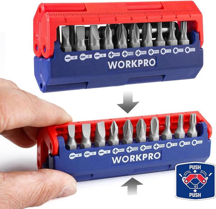 Immagine prodotto Workpro Set di punte per cacciaviti 13 pezzi