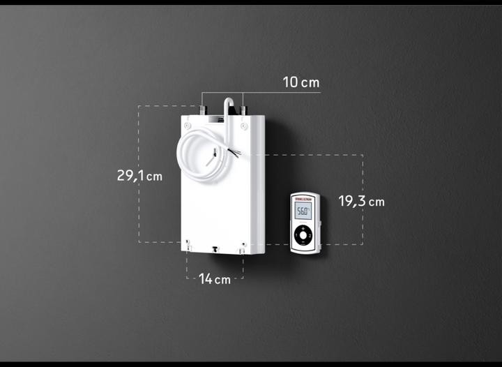 Immagine prodotto Stiebel Eltron DCE 11/13 RC Scaldabagno elettronico compatto istantaneo con telecomando per la cucina