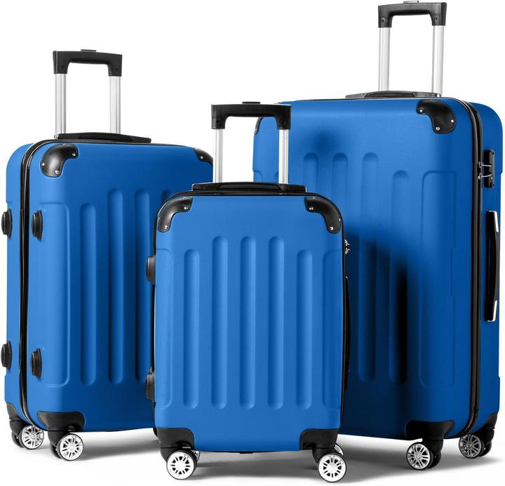 Produktbild Leadzm 3-teiliges Reisekoffer-Set (93 l, Handgepäck (bis 50l), M (50 - 90l), L (90 - 115l))