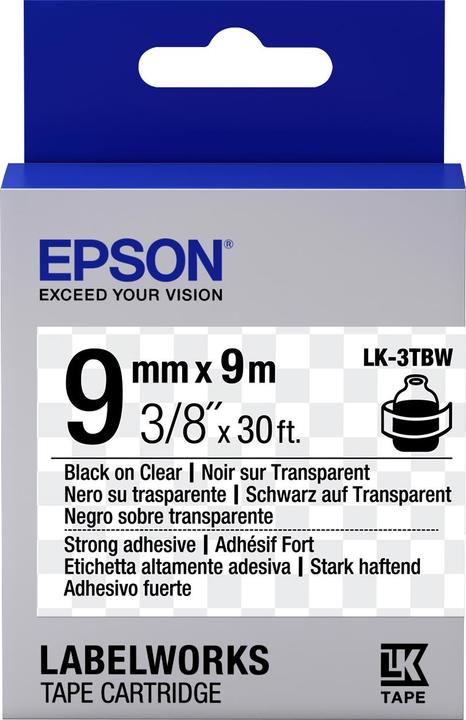 Epson Label Cassette Lk-3tbw (0.90 cm, Multicoloured)