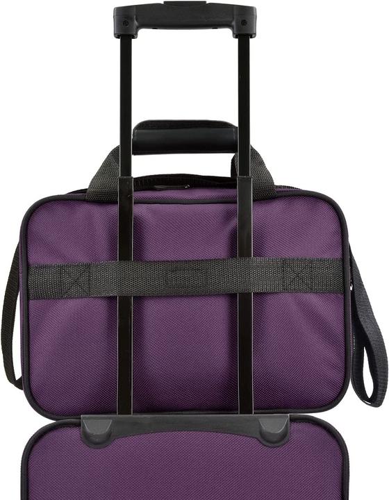Immagine prodotto U.S. Traveler Set di bagagli a mano viola, 2 ruote (Bagaglio a mano (fino a 50 litri))