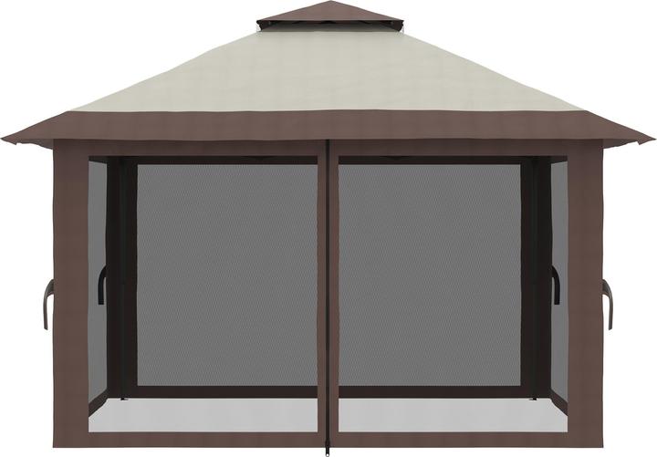 Immagine prodotto Outsunny Padiglione pieghevole con rete (392 cm, 392 cm)