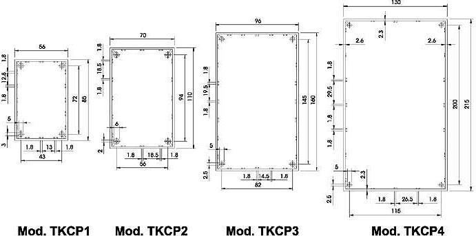 Produktbild Teko GEH?USE MODELL 'COVER' - GRAU - 160 x 96 x 66.9mm (Gehäuse)