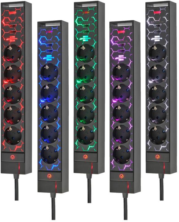Produktbild Brennenstuhl Gaming Steckdosenleiste (5 x, CEE 7/5, 1.50 m)