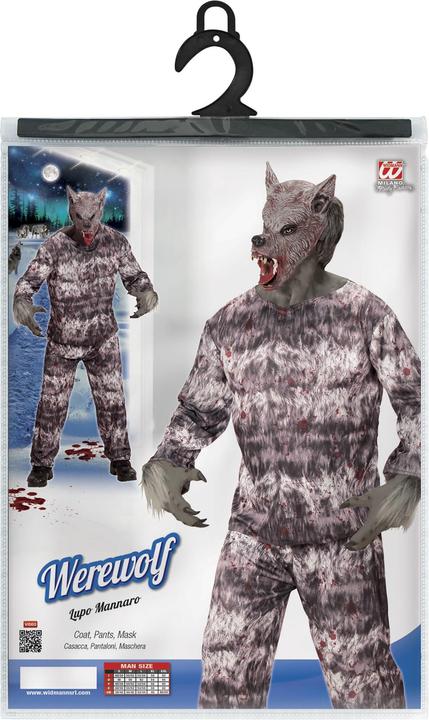 Actual product image Widmann Werewolf costume with jacket, trousers and mask (XL)