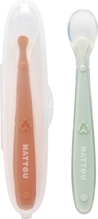 Nattou SILICONE 2 cuillères avec boîte