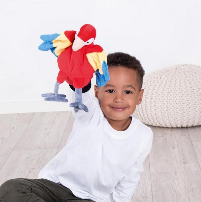 Actual product image Beleduc Glove puppet parrot