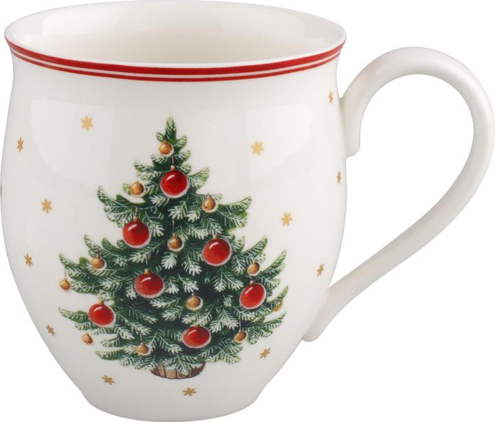 Mug with handle set of 2, Christmas tree Toy's Delight (340 ml, 2 x)